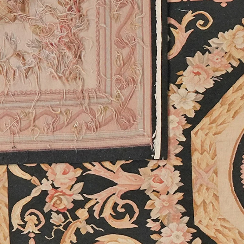 Aubusson · Handgeknüpft – Schwarz, 311x236 cm