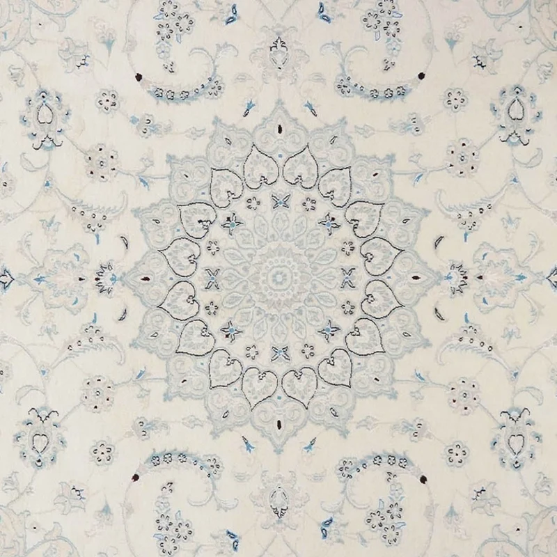Nain 12La · Handgeknüpft – Beige, 303x252 cm
