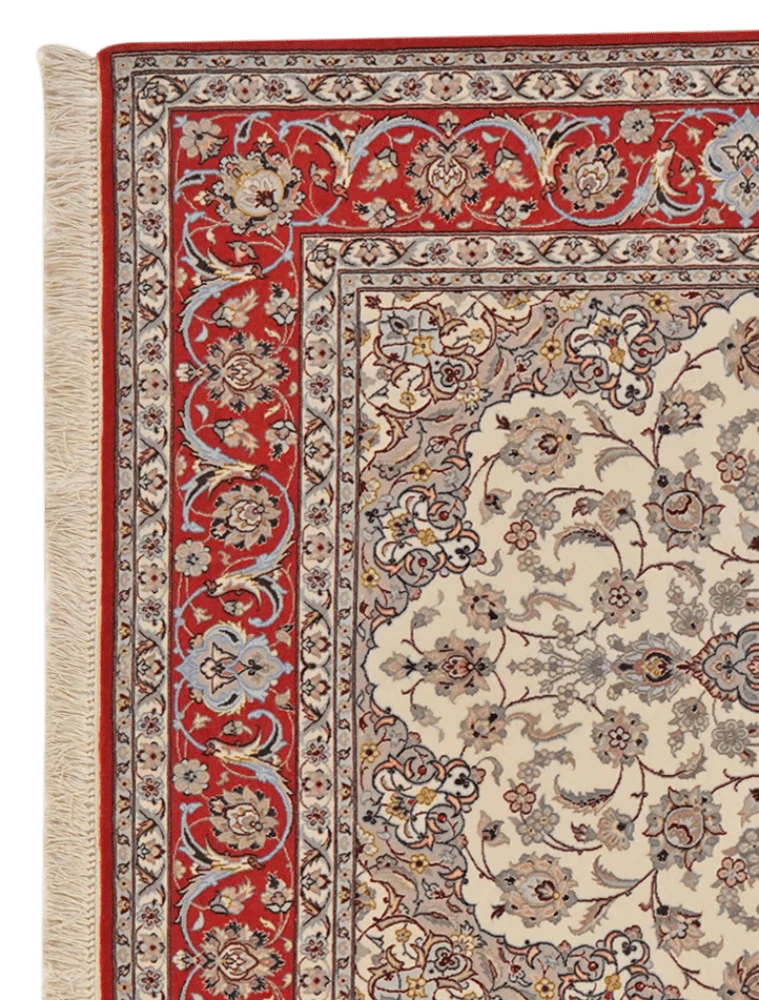 Isfahan · Handgeknüpft – Beige, 202x132 cm