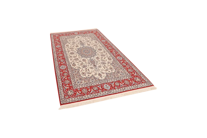 Isfahan · Handgeknüpft – Beige, 202x132 cm