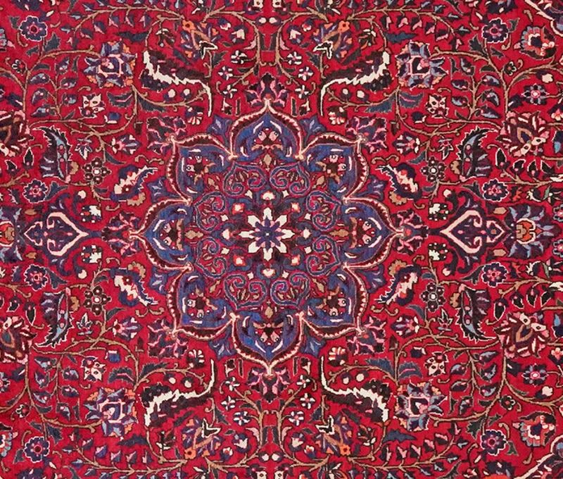 Toudeshk · Handgeknüpft – Rot, 341x202 cm