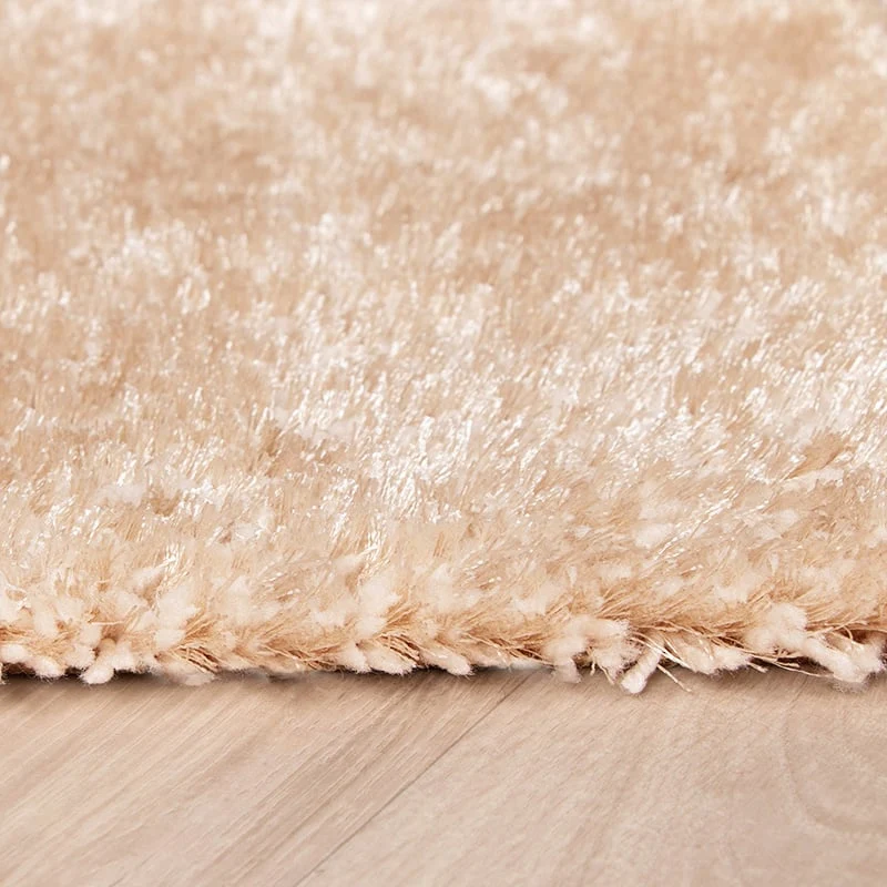 Hochflor Teppich - Glazy Beige Creme