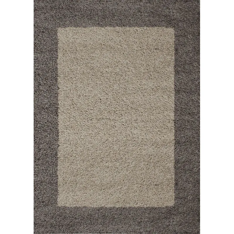 Hochflor Teppich - Edge Taupe