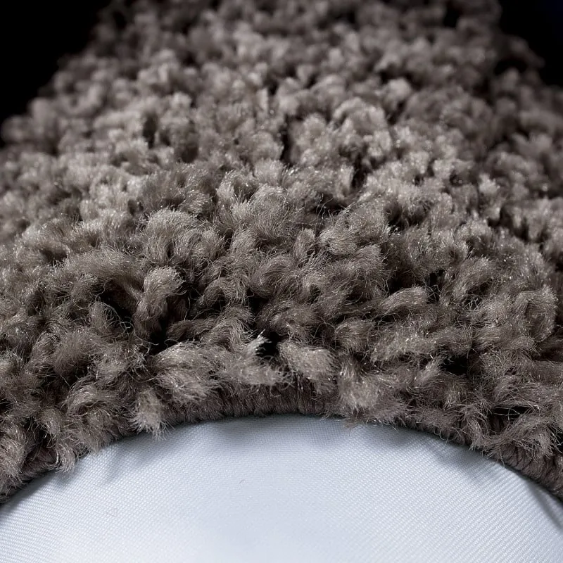 Hochflor Teppich - Edge Taupe