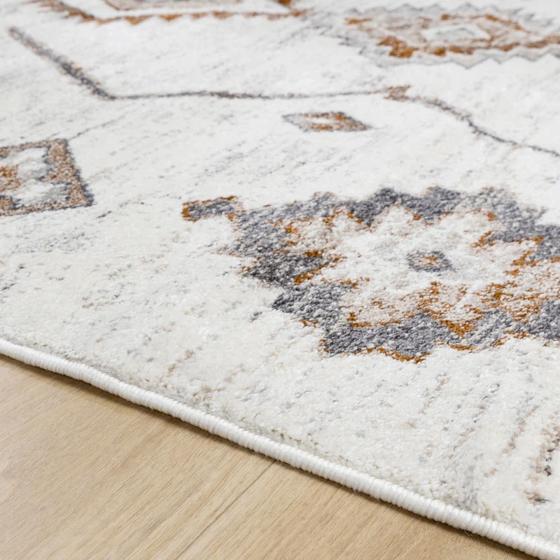 Hochflor Teppich - Blend Aztec Creme Bunt