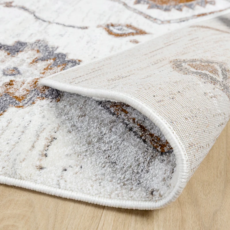 Hochflor Teppich - Blend Aztec Creme Bunt