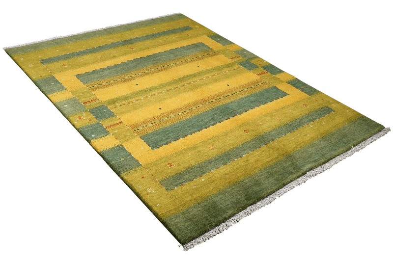 Rizbaf · Handgeknüpft – Grün, 199x155 cm