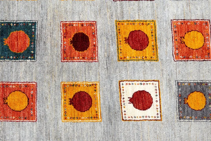 Rizbaf · Handgeknüpft – Grau, 232x178 cm