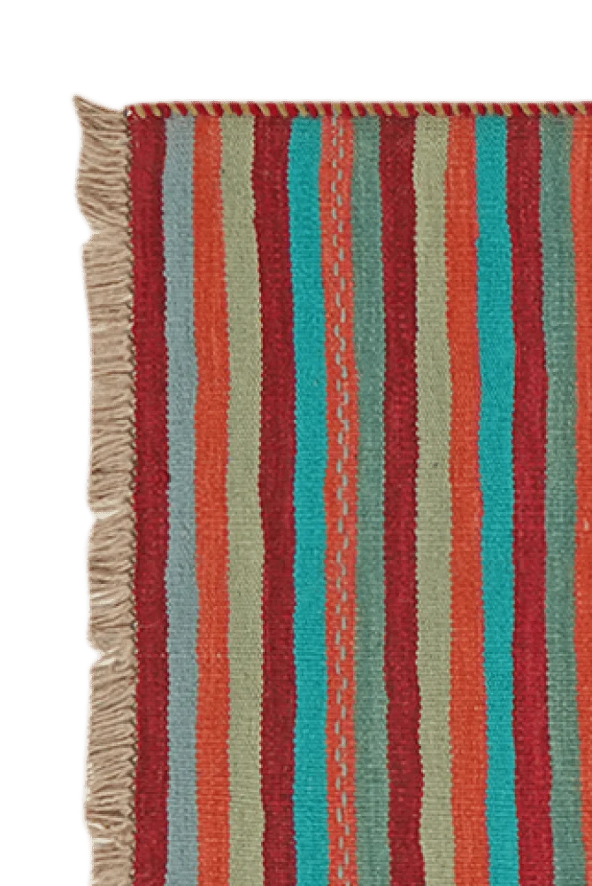 Kelim Gashgai · Handgewebt – Bunt, 195x63 cm
