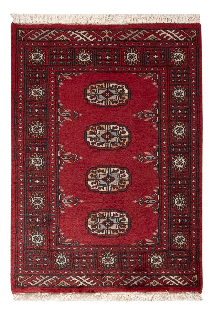 Pakistan Teppich 62x83cm - Orientteppich - rot