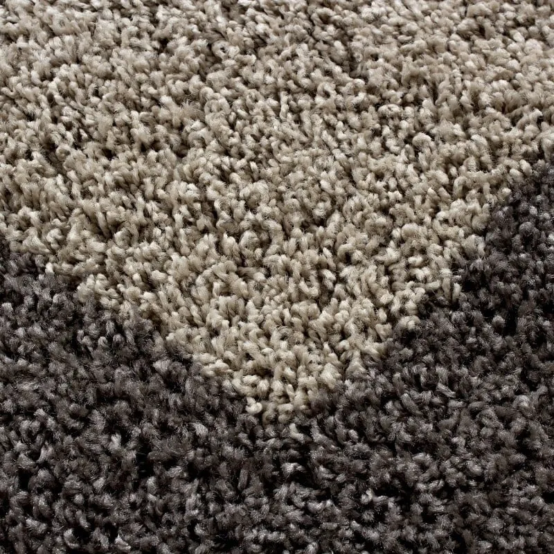 Hochflor Läufer - Edge Taupe