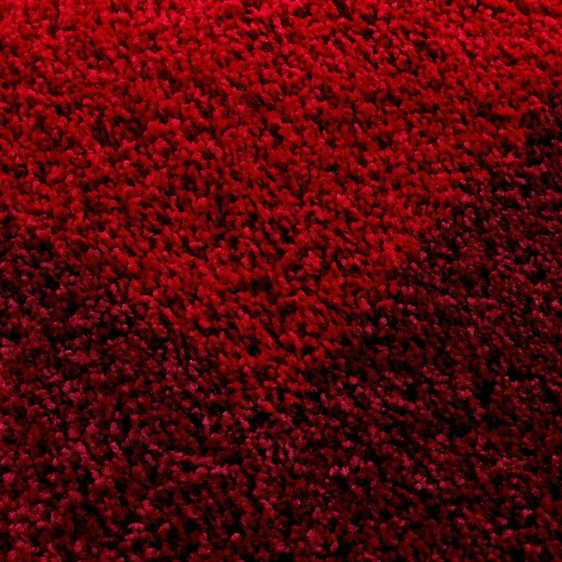 Hochflor Läufer - Edge Rot