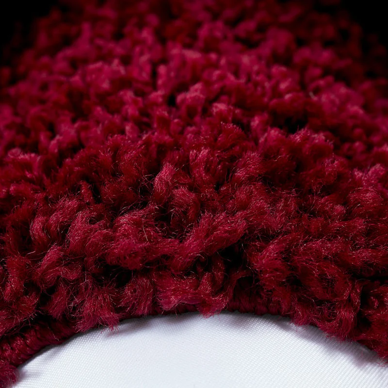 Hochflor Läufer - Edge Rot