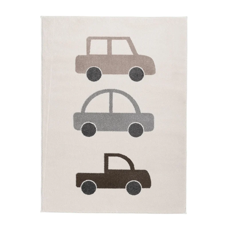Teppich Kinderzimmer - Bowie Auto Creme