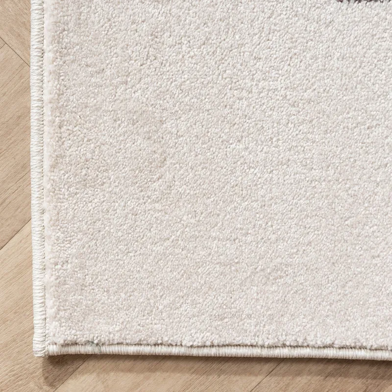 Teppich Kinderzimmer - Bowie Auto Creme