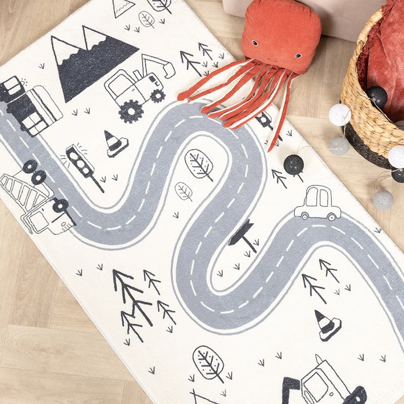 Spielteppich Auto - Dex Road Schwarz