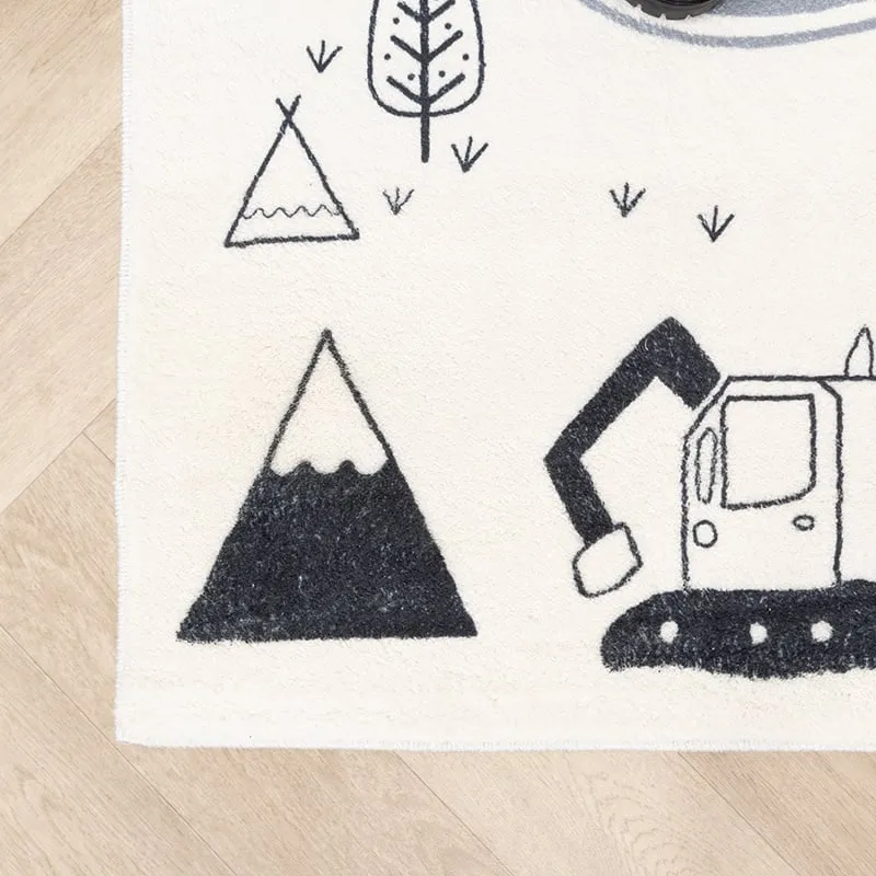 Spielteppich Auto - Dex Road Schwarz