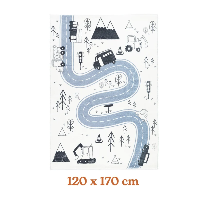 Spielteppich Auto - Dex Road Schwarz