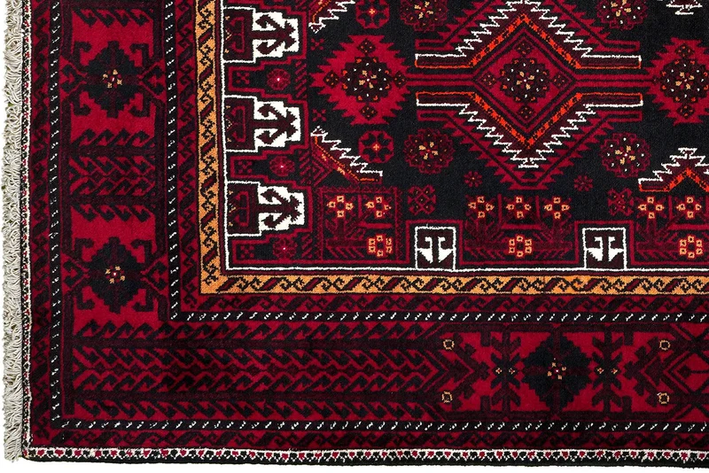Belutch · Handgeknüpft – Schwarz, 225x107 cm