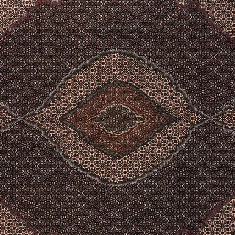 Tabriz 40 Raj · Handgeknüpft – Schwarz, 355x261 cm