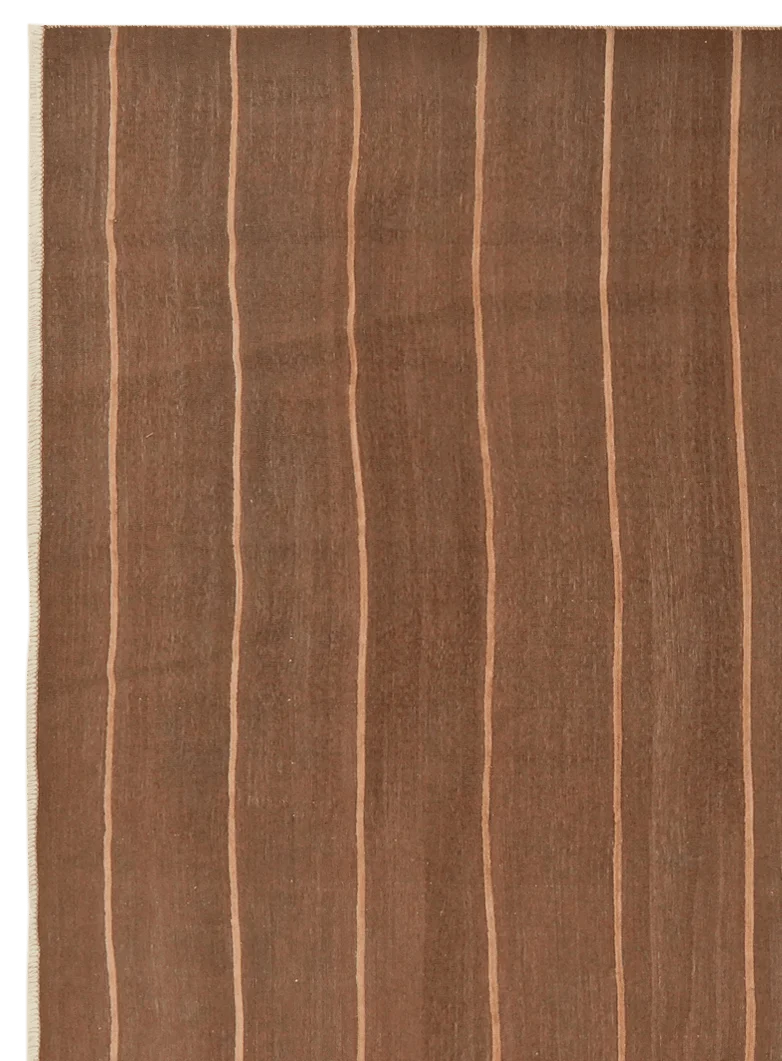Kelim Afshar · Handgewebt – Braun, 287x260 cm