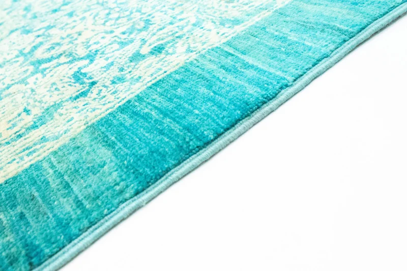 Ziegler Teppich - Modern 208 x 288 cm - seeblau