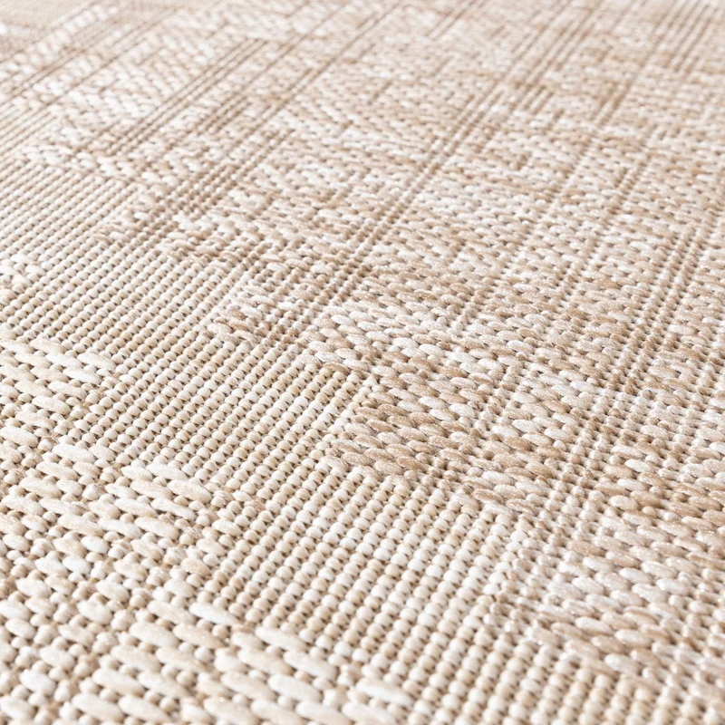 In- & Outdoor Jute Teppich - Atlas Diamond Braun Creme