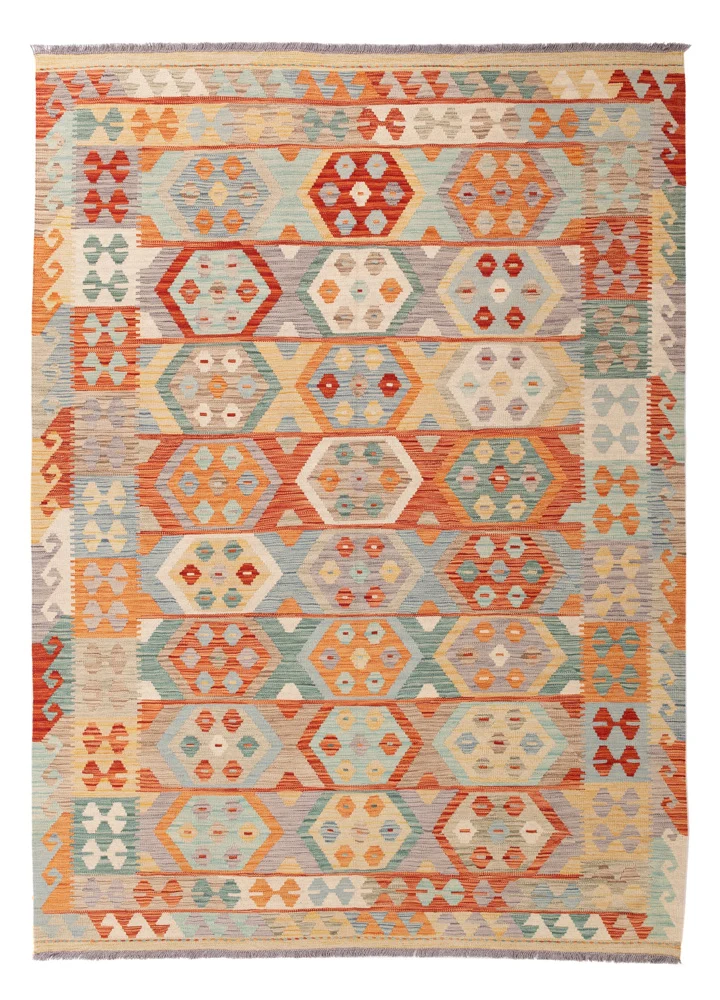 Kelim Maimene Teppich 171x237cm - bunt