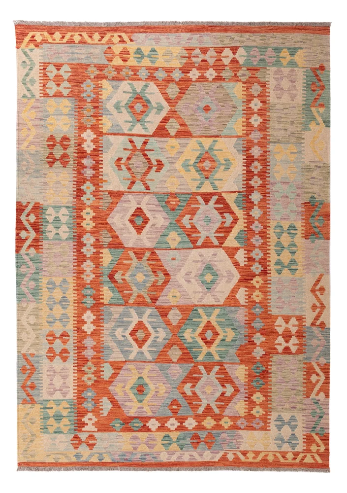 Kelim Maimene Teppich 165x238cm - bunt