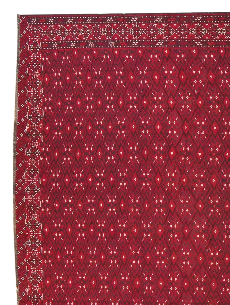 Kelim Turkman · Handgewebt – Rot, 323x223 cm