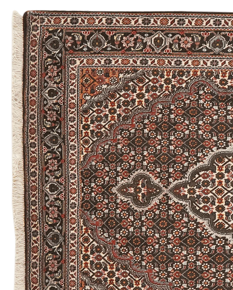 Tabriz 40 Raj · Handgeknüpft – Schwarz, 157x103 cm