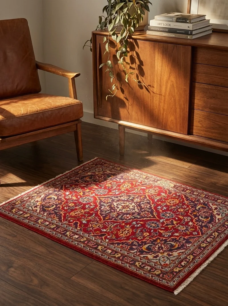 Kashan · Handgeknüpft – Rot, 67x95 cm