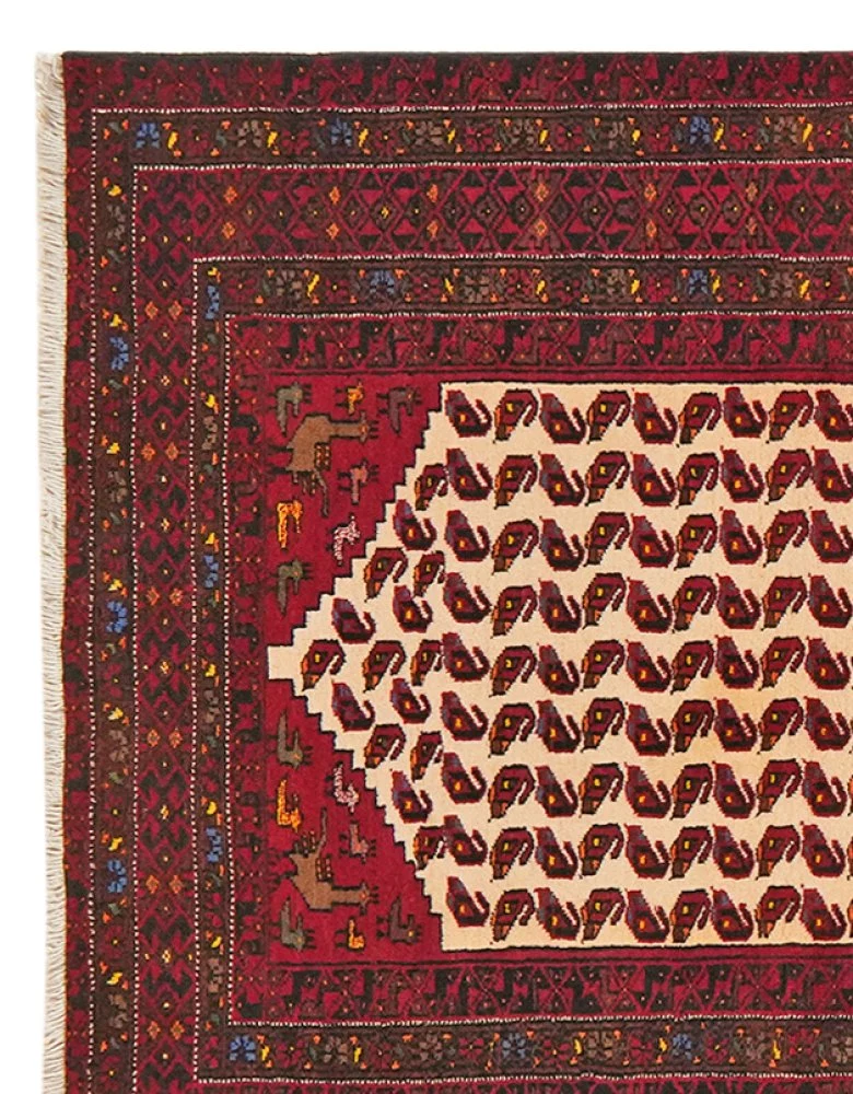Belutch · Handgeknüpft – Beige, 207x102 cm