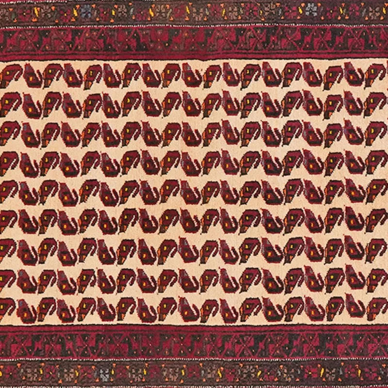 Belutch · Handgeknüpft – Beige, 207x102 cm