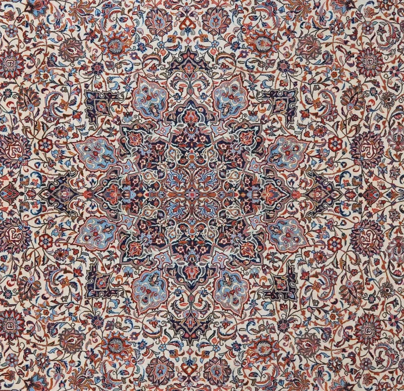 Sarough · Handgeknüpft – Beige, 404x308 cm