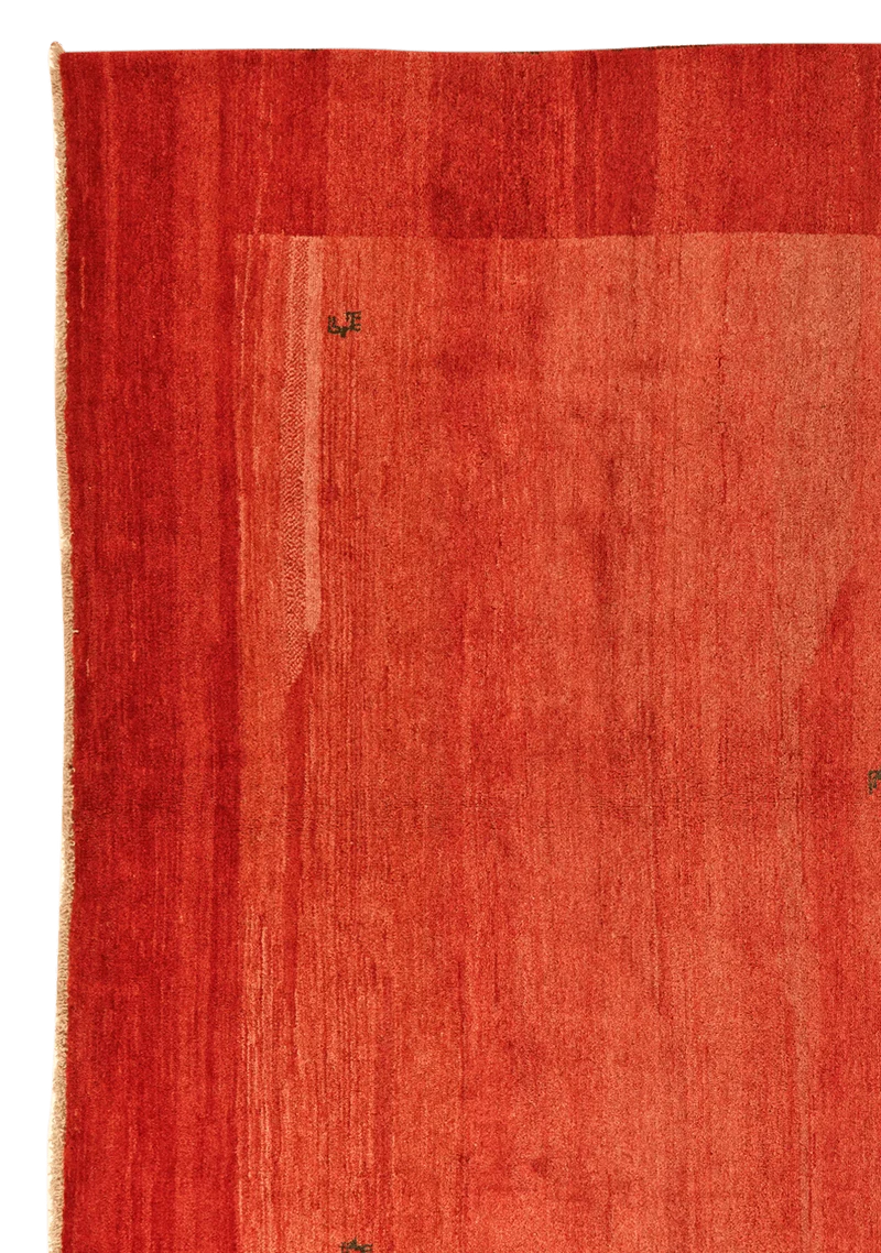 Gabbeh · Handgeknüpft – Rot, 347x298 cm