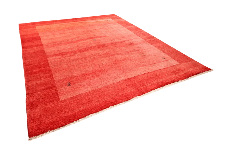 Gabbeh · Handgeknüpft – Rot, 347x298 cm