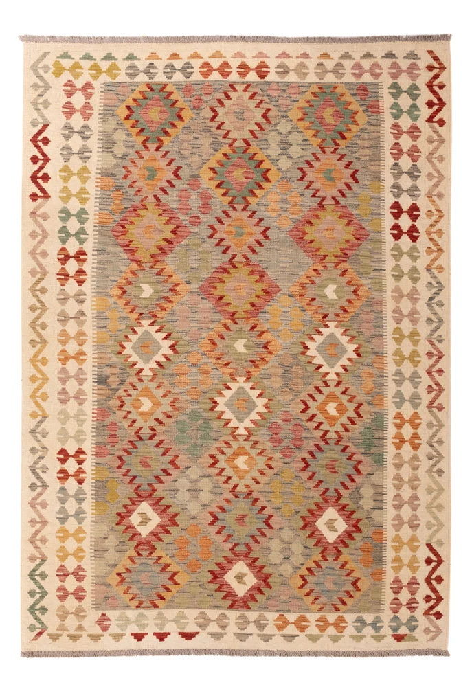 Kelim Maimene Teppich 169x250cm - bunt