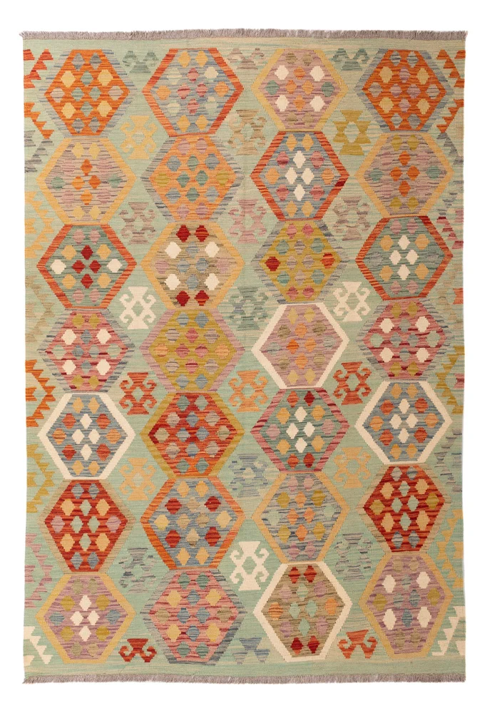 Kelim Maimene Teppich 170x248cm - bunt