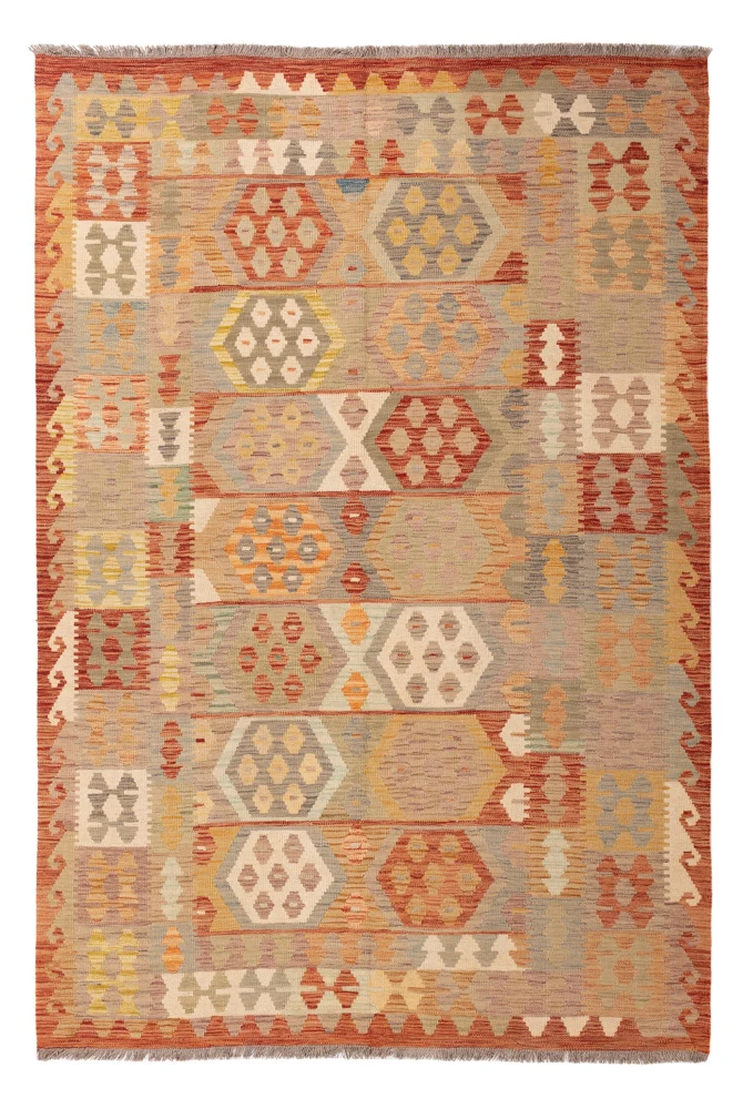 Kelim Maimene Teppich 169x251cm - bunt