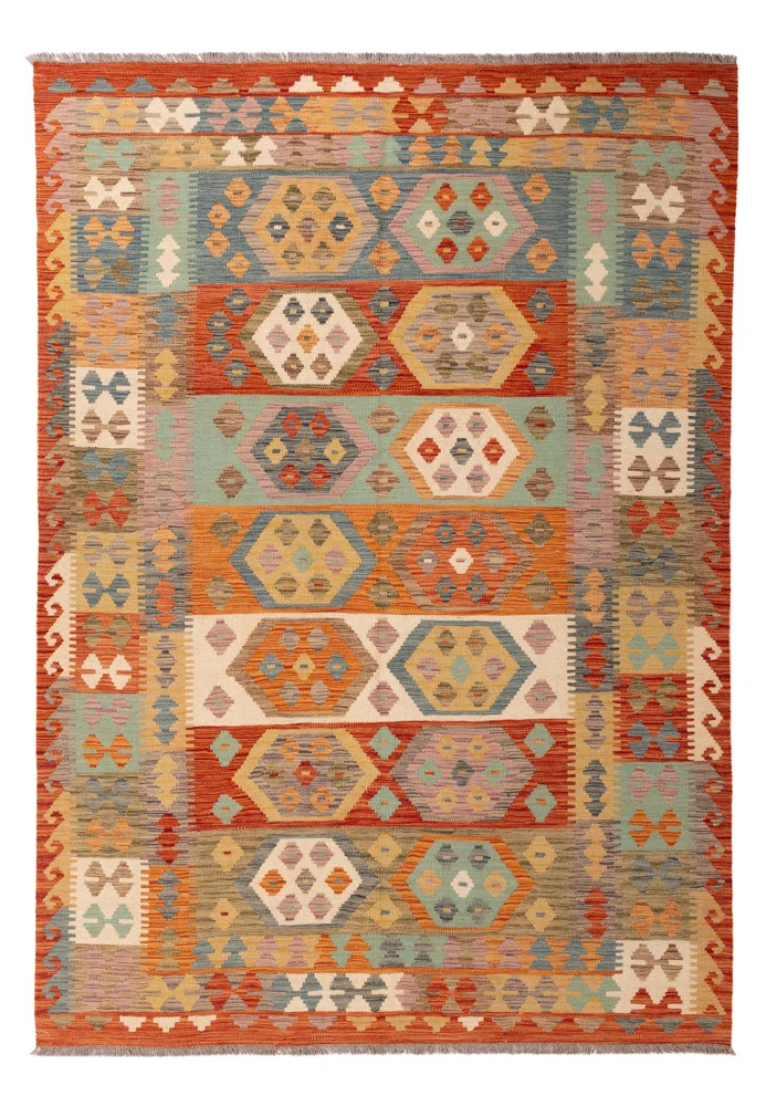 Kelim Maimene Teppich 172x249cm - bunt