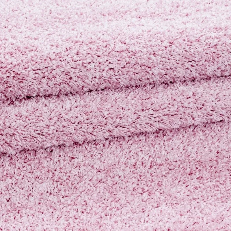 Hochflor Teppich - Life Rosa