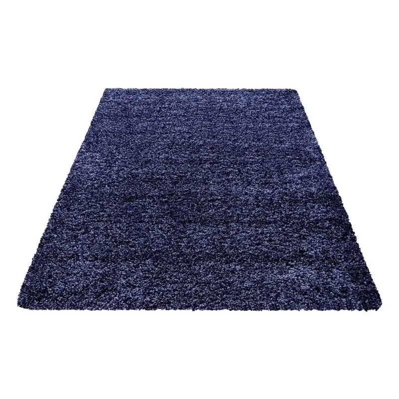 Hochflor Teppich - Life Blau