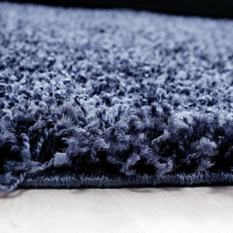 Hochflor Teppich - Life Blau