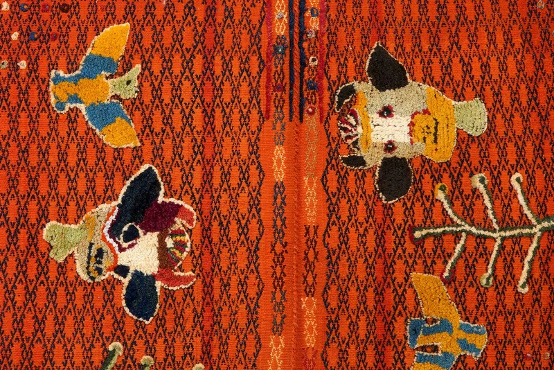 Sumak Sirdjan · Handgewebt – Orange, 160x155 cm