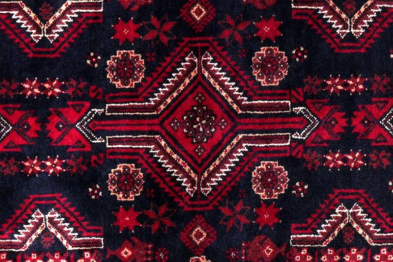 Belutch · Handgeknüpft – Schwarz, 194x100 cm