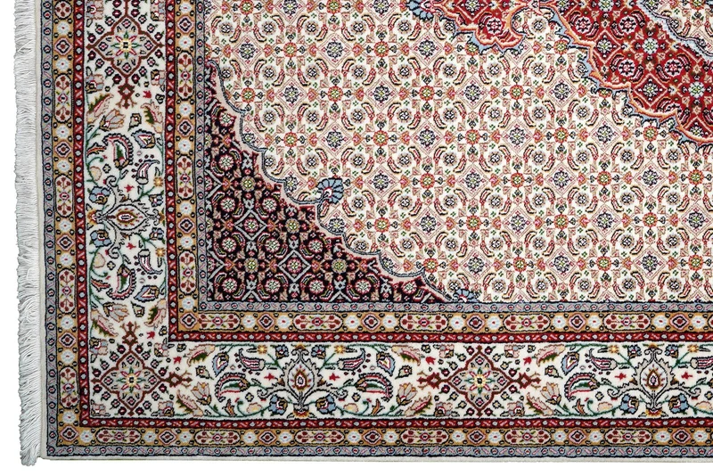 Moud Mahi · Handgeknüpft – Beige, 233x155 cm