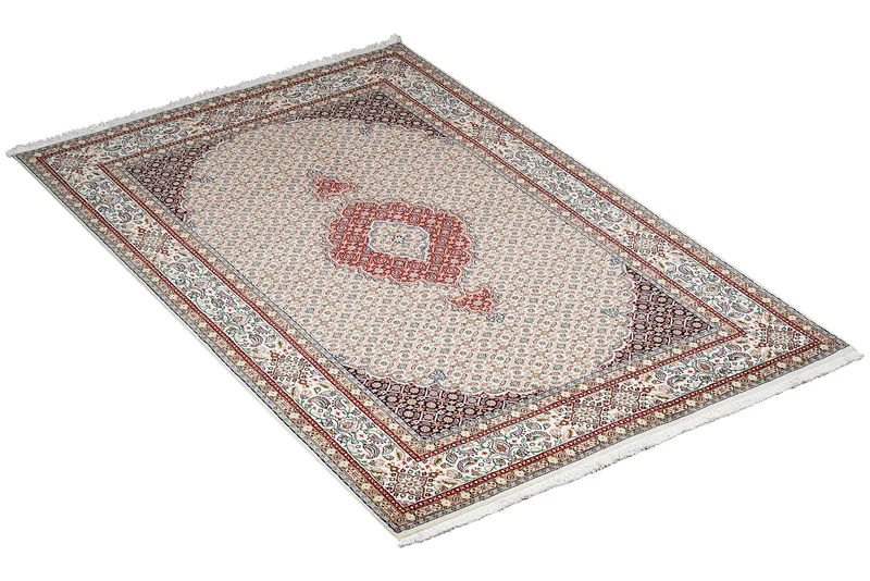 Moud Mahi · Handgeknüpft – Beige, 233x155 cm
