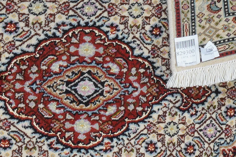 Moud Mahi · Handgeknüpft – Beige, 87x58 cm