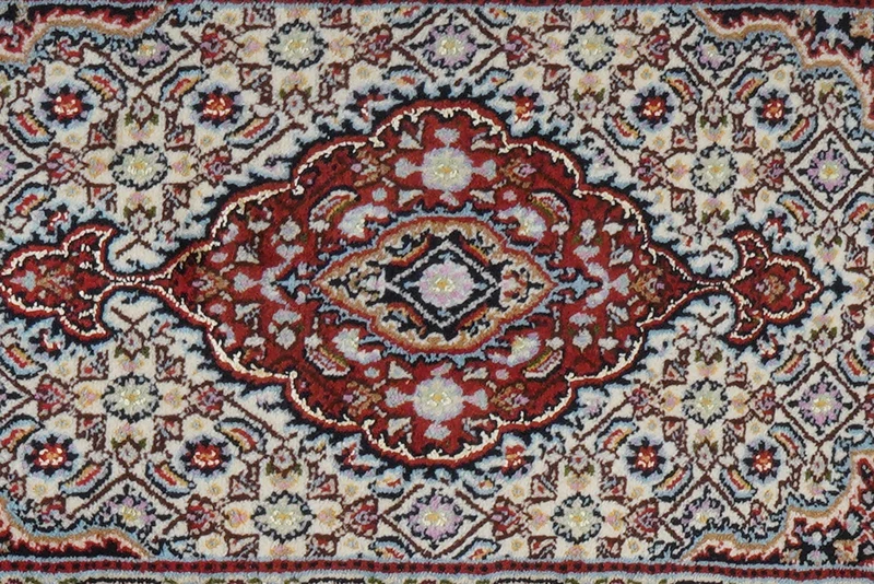 Moud Mahi · Handgeknüpft – Beige, 87x58 cm